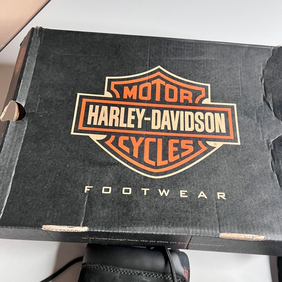 Harley-Davidson Badlands‎ Mens Black Leather Boots D91005 Size 10 NIB